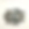 8 boutons résine vert - 21mm - abd1302
