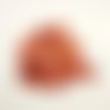 28 boutons résine orange foncé - 15mm - abd1343