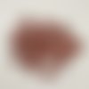 28 boutons résine marron / orangé foncé - 17mm - abd1398