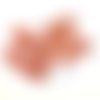 13 boutons résine orange foncé - 18mm - abd1410