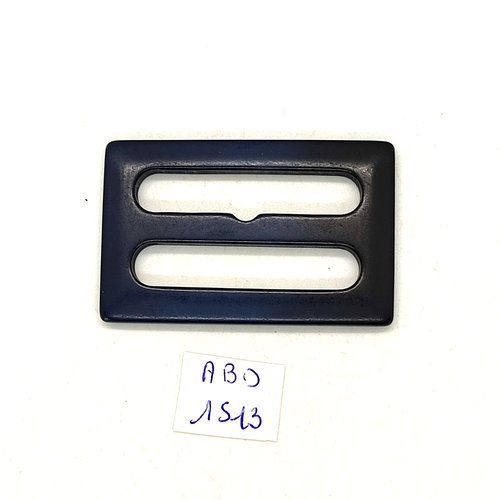 1 boucle de ceinture coulissante en résine gris - 34x53mm - abd1513