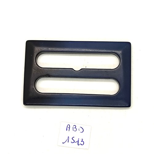 1 boucle de ceinture coulissante en résine gris - 40x64mm - abd1513