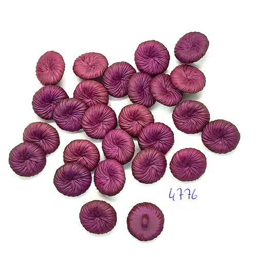 26 boutons en résine violet - 17mm - tr4776