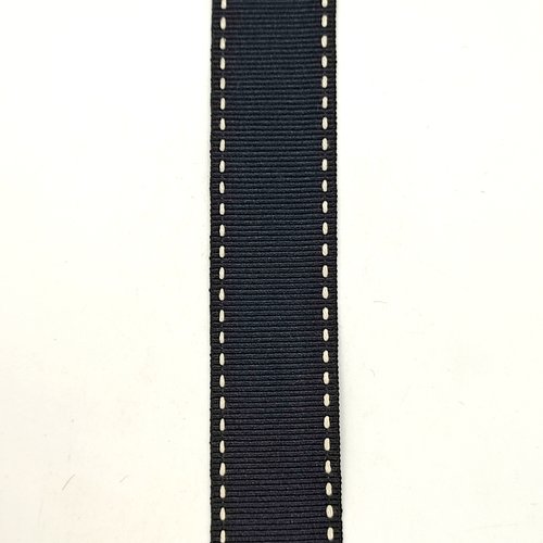 4m de ruban noir et blanc - 25mm