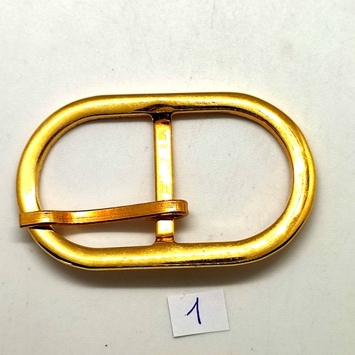 1 boucle de ceinture en métal doré - 40x62mm