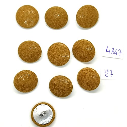 10 boutons en passementerie vert / kaki  - 18mm - tr4847