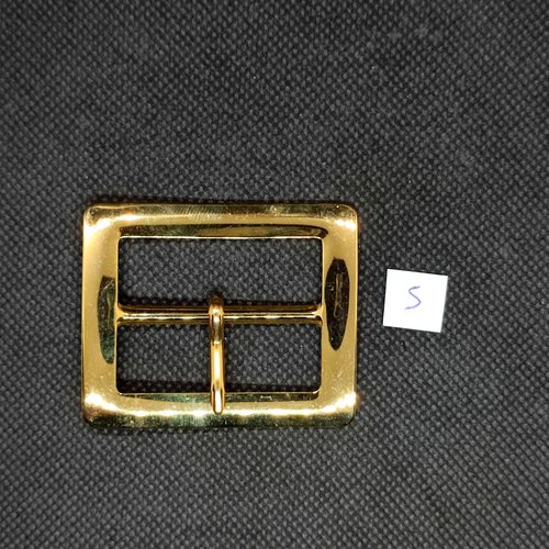 1 boucle de ceinture en métal doré - 45x54mm