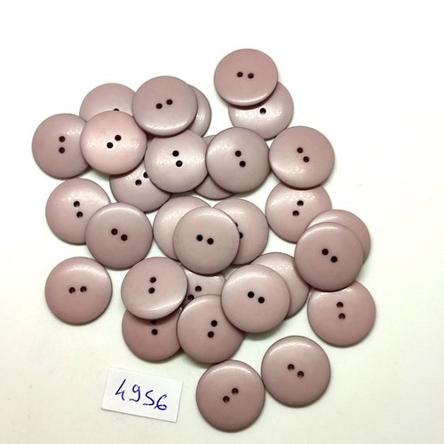 30 boutons en résine lilas - 18mm - tr4956