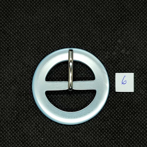 1 boucle de ceinture en résine bleu clair - 45mm