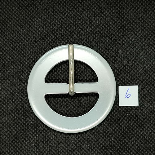 1 boucle de ceinture en résine blanc - 49mm