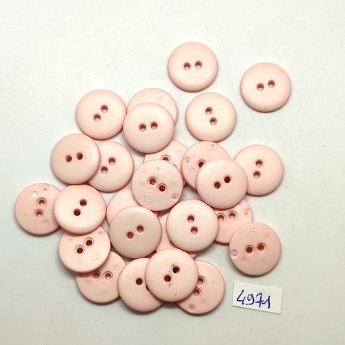26 boutons en résine rose clair - 18mm - tr4971