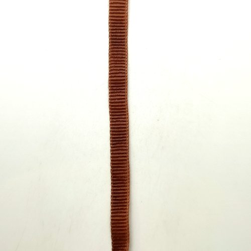 10m de ruban  velours marron - 10mm
