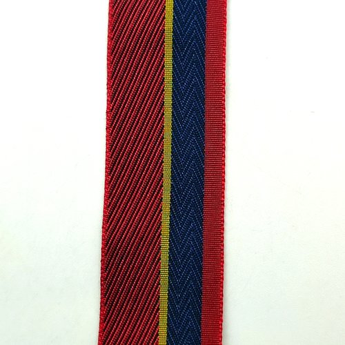 4m de ruban rouge bleu jaune - 30mm