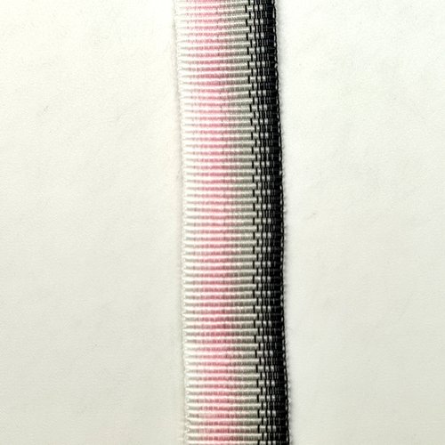 8m de ruban blanc rose noir - 17mm