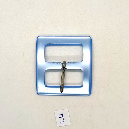 1 boucle de ceinture en résine bleu clair - 40x43mm