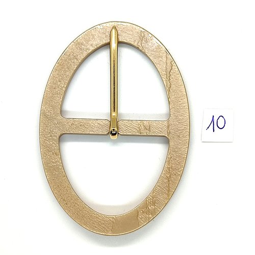 1 boucle de ceinture en résine beige - 55x78mm