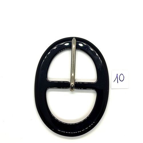 1 boucle de ceinture en résine noir - 48x65mm