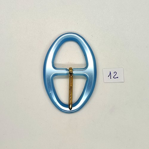 1 boucle de ceinture en résine bleu clair - 34x53mm