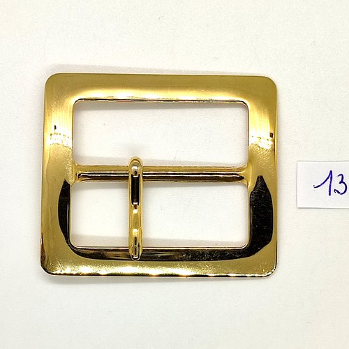 1 boucle de ceinture en métal doré - 41x48mm