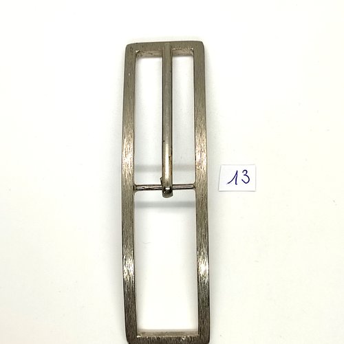 1 boucle de ceinture en métal argenté - 28mmx15cm