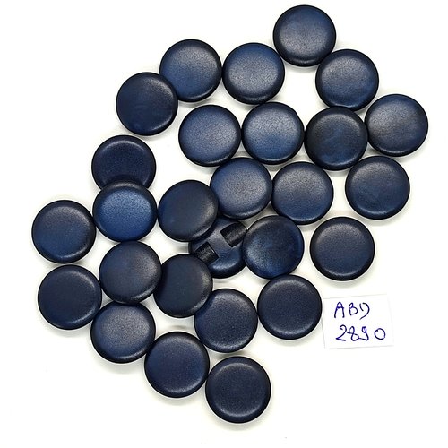27 boutons en résine bleu foncé - 15mm - abd2890
