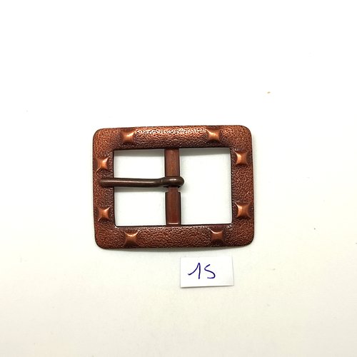 1 boucle de ceinture en métal cuivre - 41x55mm