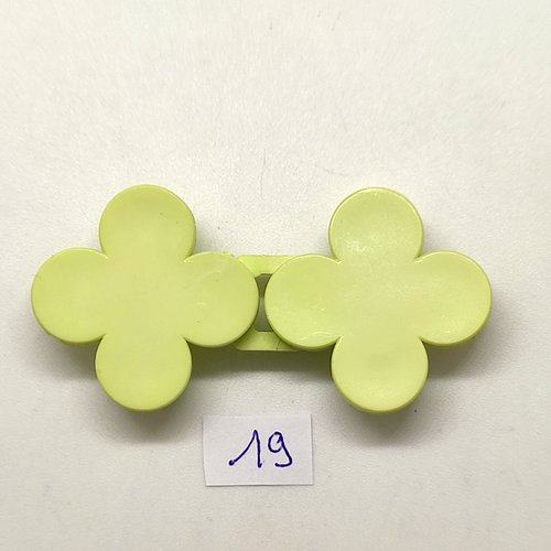 1 boucle de ceinture en résine vert d'eau - vintage - 60mm fermé