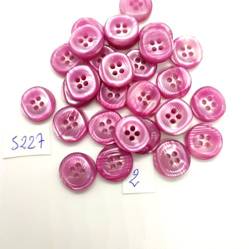29 boutons en résine lilas - 13mm - tr5227