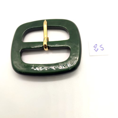 1 boucle de ceinture en résine vert - 39x45mm