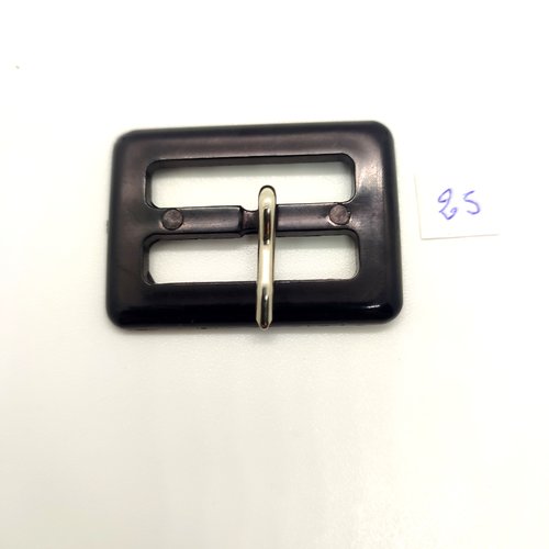 1 boucle de ceinture en résine noir - 31x43mm