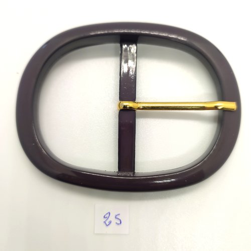 1 boucle de ceinture en résine gris - 59x81mm