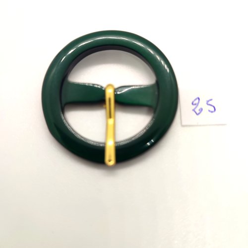 1 boucle de ceinture en résine vert - 35mm