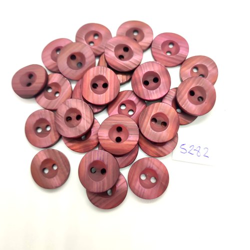 28 boutons en résine violet clair - 18mm - tr5282