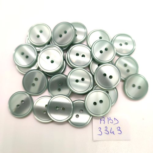 29 boutons en résine bleu clair - 15mm - abd3343