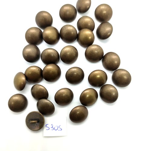 29 boutons en métal bronze - 13mm - tr5305