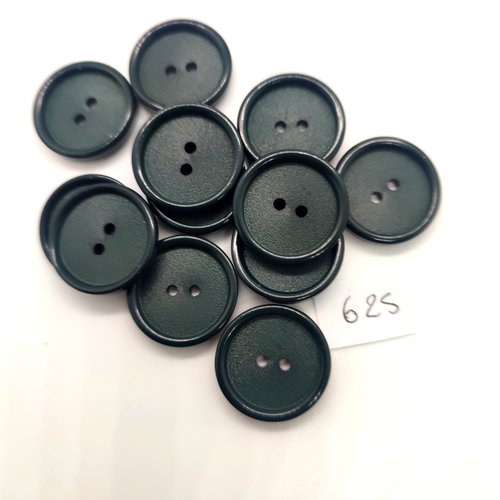 12 boutons en résine vert - 20mm - 625