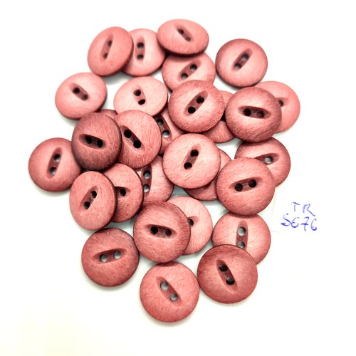 29 boutons en résine vieux rose - 15mm - tr5676