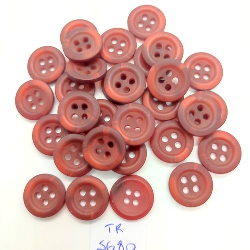30 boutons en résine marron clair - 15mm - tr5680