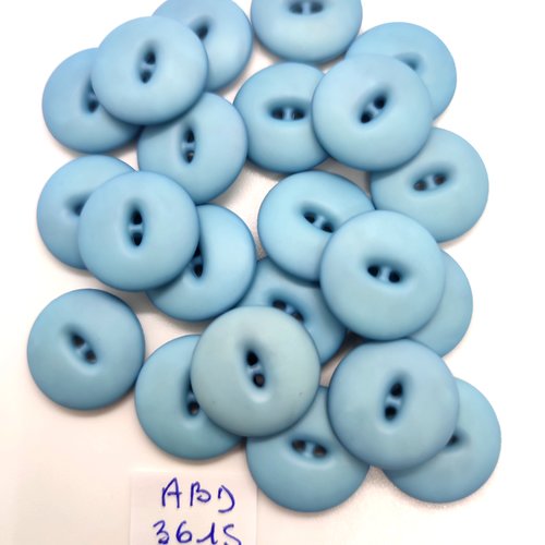11 boutons en résine bleu clair - 18mm - abd3615