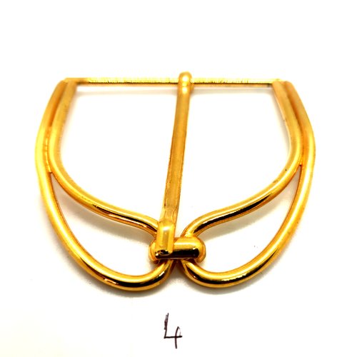 1 boucle de ceinture en métal doré - 70x75mm