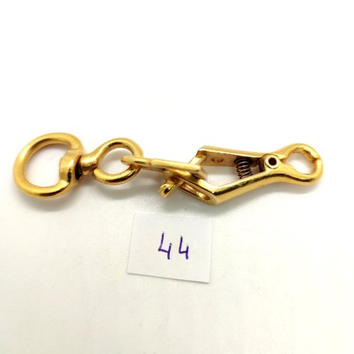 1 attache en métal doré - 70mm