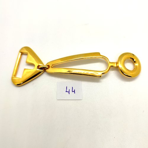 1 boucle de ceinture en métal doré - 11cm