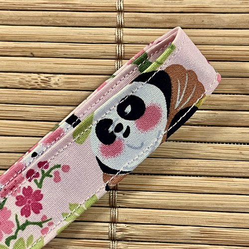Porte-clés lanière panda