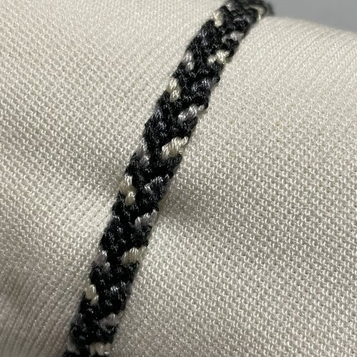 Bracelet brésilien épi de blé "n&b"