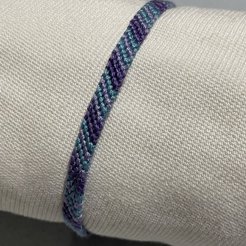 Bracelet brésilien diagonale "nuit"