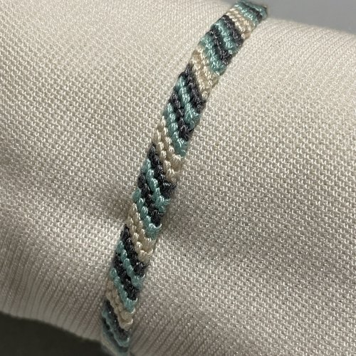 Bracelet brésilien diagonale "ciel"
