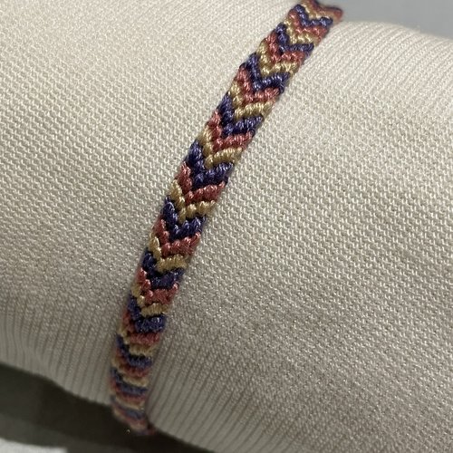 Bracelet brésilien chevrons "vintage"