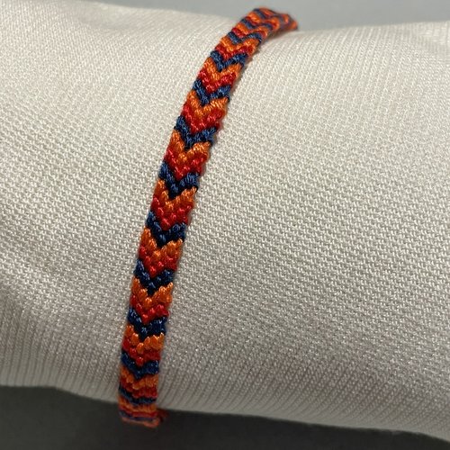 Bracelet brésilien chevrons "chaud"