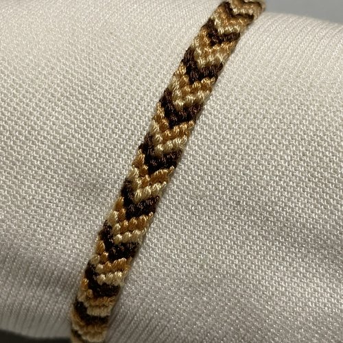 Bracelet brésilien chevrons "bois"