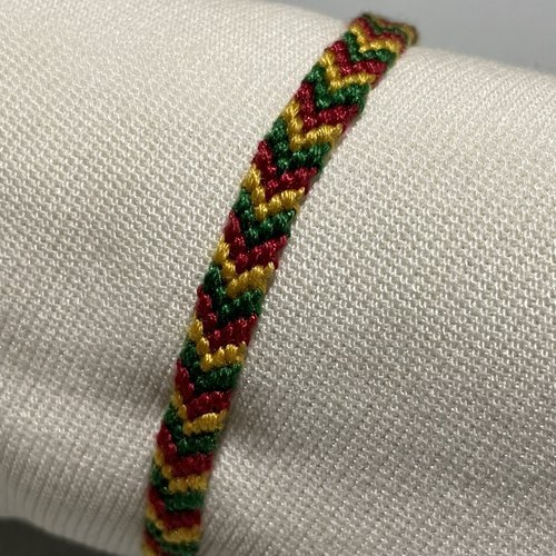 Bracelet brésilien chevrons "noël 2"